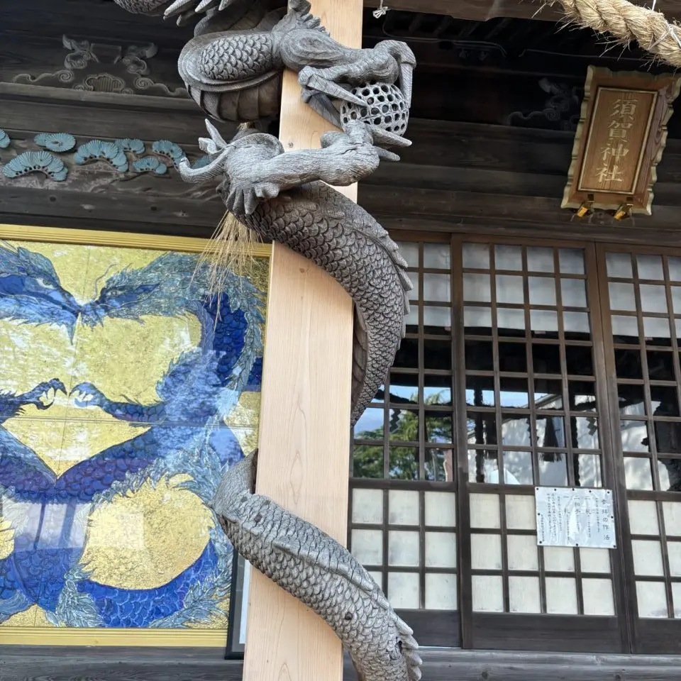 須賀神社　龍の彫刻２