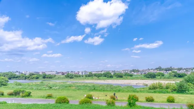 河川敷駐車場